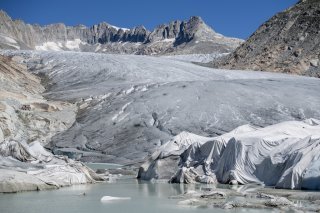 Le glacier du Rhône